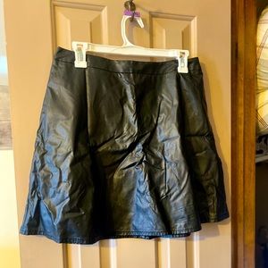 LOFT Faux Leather Skirt
